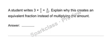 Multiply a fraction by a whole number — Grade 4 problem preview