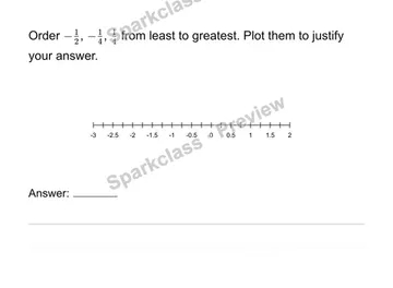 Order rational numbers in mathematical and real contexts — Grade 6 problem preview