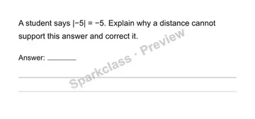 Distinguish absolute value from signed order — Grade 6 problem preview