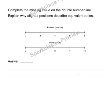 Equivalent ratios and tables — Grade 6 problem preview