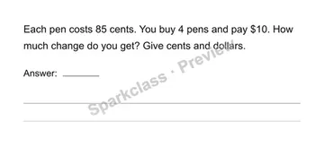 Solve measurement word problems — Grade 4 problem preview