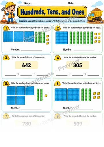 2.NBT.A.1 · Place Value — Grade 2 worksheet preview