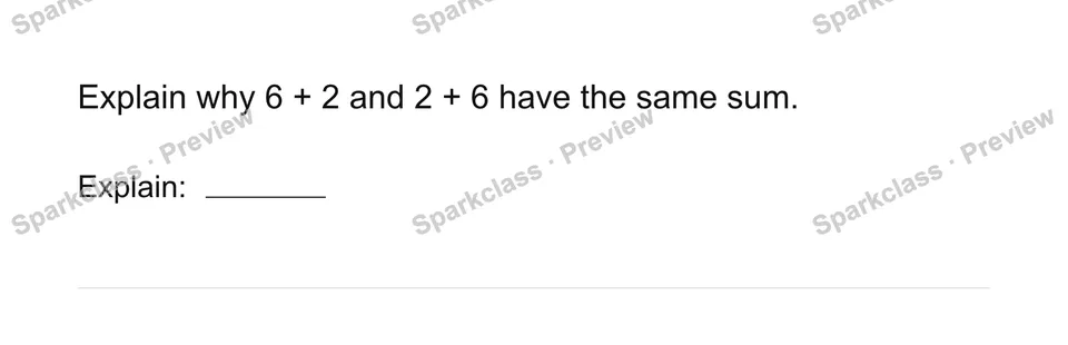 Explain equal sums — page 1
