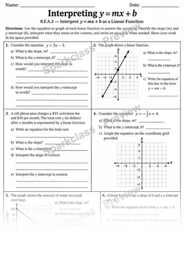 8.F.A.3 · Variant 2 — Grade 8 worksheet preview