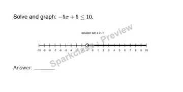 Solve a two-step inequality — Grade 7 problem preview