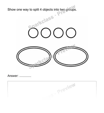 Decompose numbers to 5 — Kindergarten problem preview