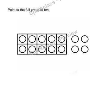 Make one group of ten — Kindergarten problem preview