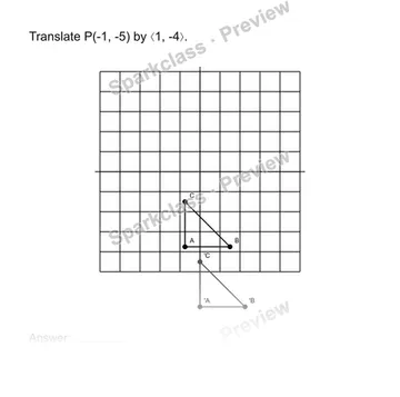Translate points — Grade 8 problem preview