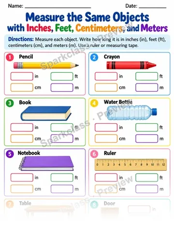 2.MD.A.2 · Different Units Independent — Grade 2 worksheet preview