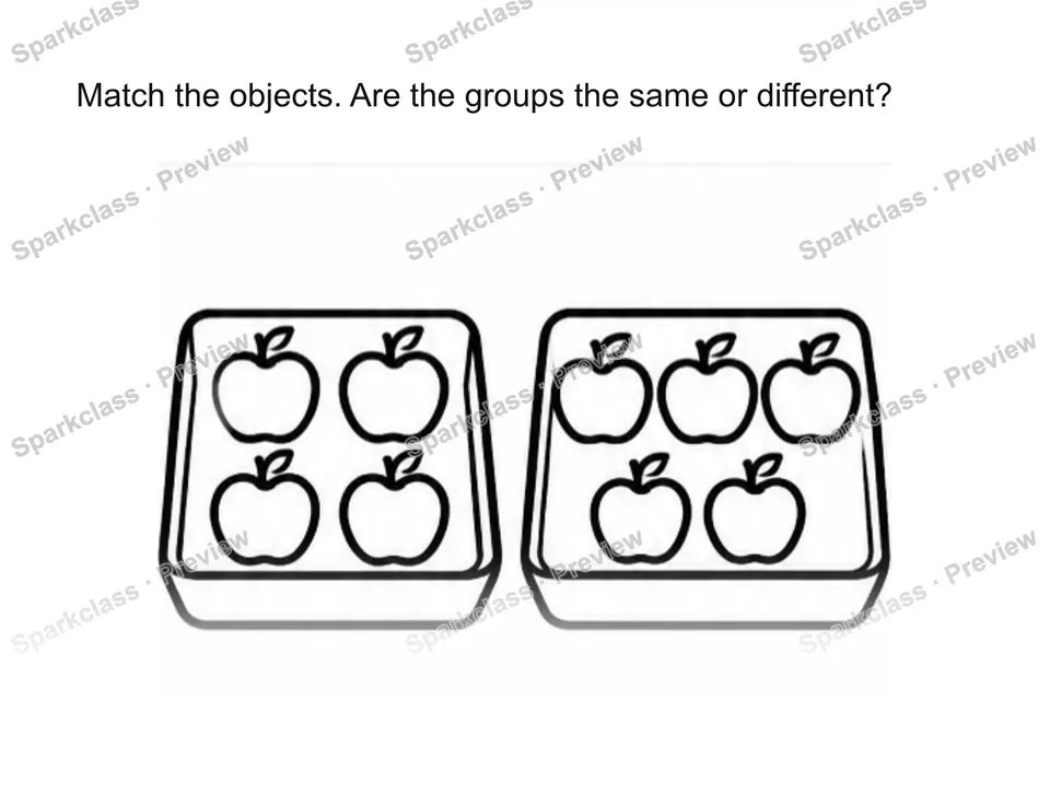 Use matching to justify comparison — page 1