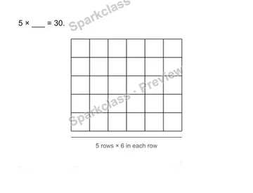 Find the unknown factor — Grade 3 problem preview