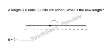 Use a length number line — Grade 2 problem preview