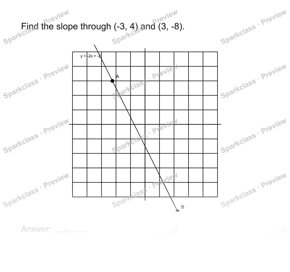 Find slope from two points — page 1
