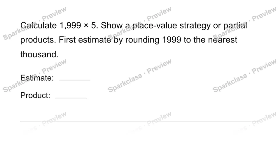 Multiply a four-digit number — page 1