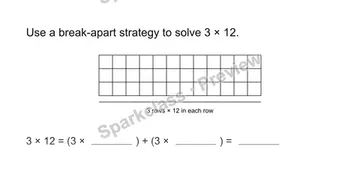 Distributive property — Grade 3 problem preview