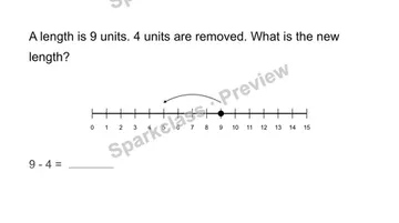 Use a length number line — Grade 2 problem preview