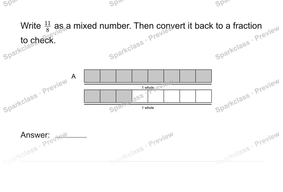 Rename fractions greater than one — page 1