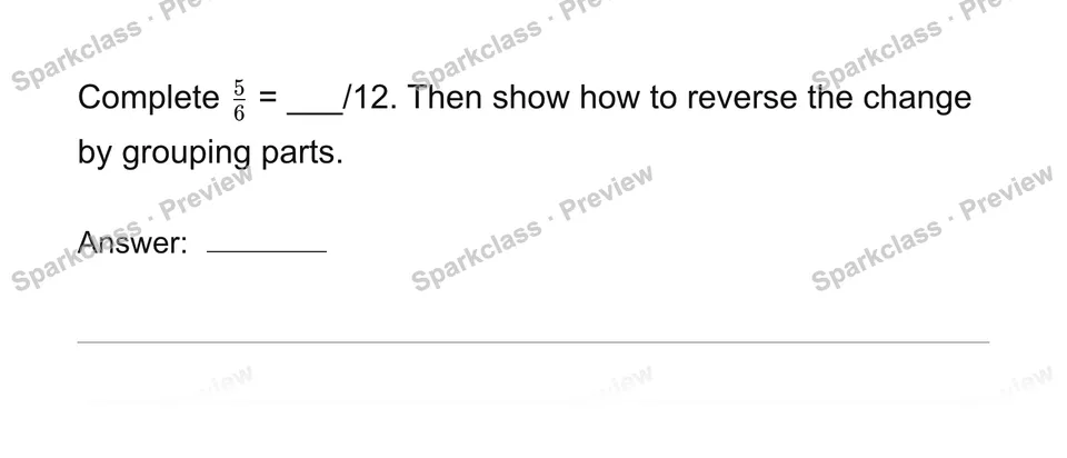 Generate equivalent fractions — page 1