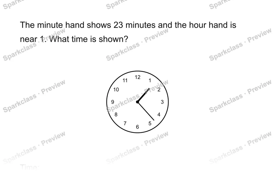 Read time to the minute — page 1
