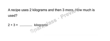 Solve a measurement story — Grade 3 problem preview