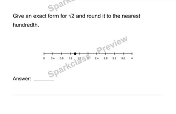 Distinguish exact and approximate values — Grade 8 problem preview