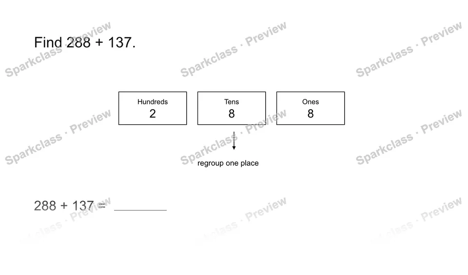 Add and subtract within 1,000 — page 1