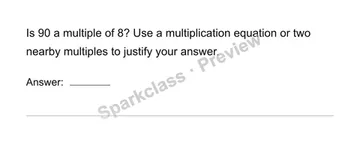 Recognize multiples — Grade 4 problem preview