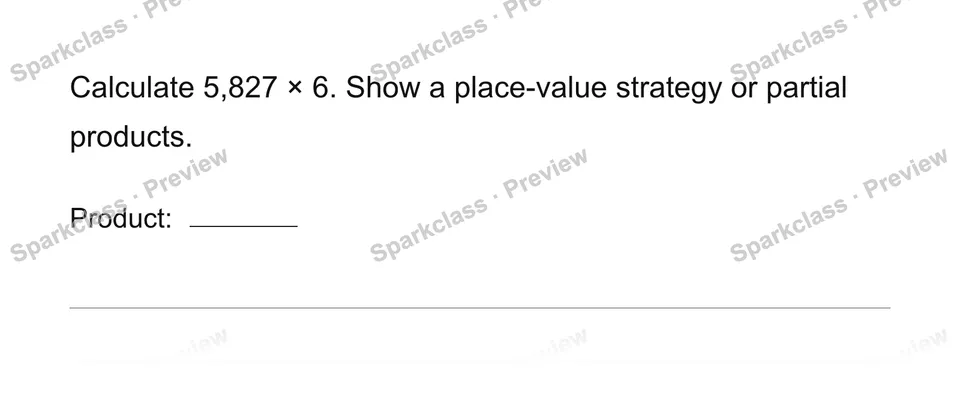 Multiply a four-digit number — page 1