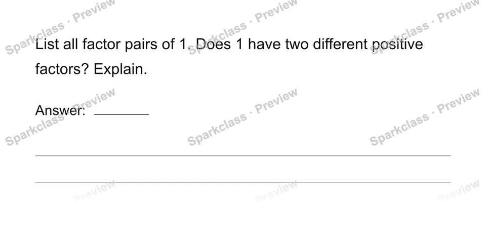 Find all factor pairs — page 1