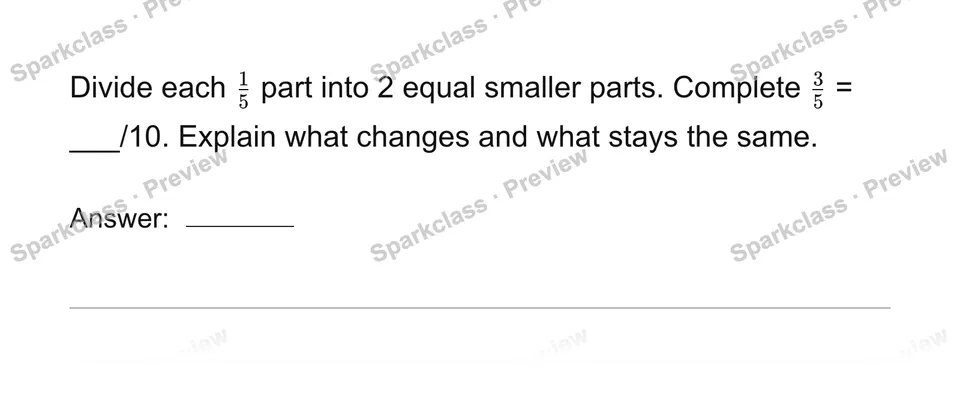 Explain equivalent fractions with models — page 1
