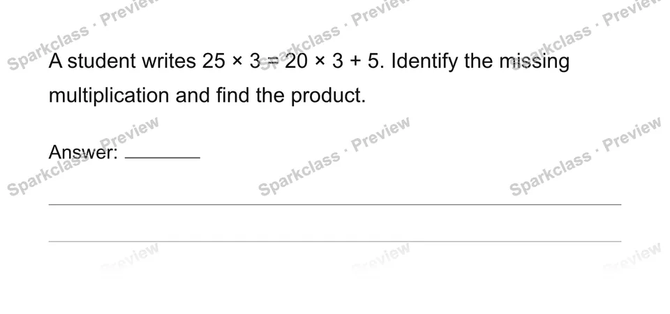 Area and partial products — page 1