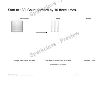 Count by tens — Grade 2 problem preview