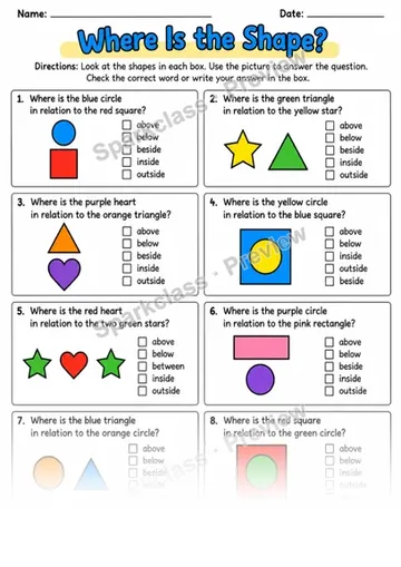 2.G.A.1 · Where Is The Shape — Grade 2 worksheet preview
