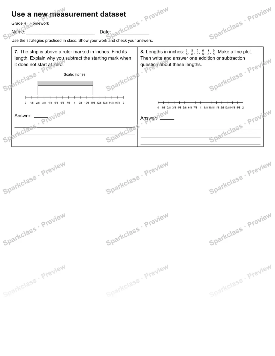 Use a new measurement dataset — Homework — page 2