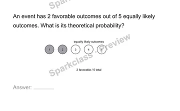 Find theoretical probability — Grade 7 problem preview