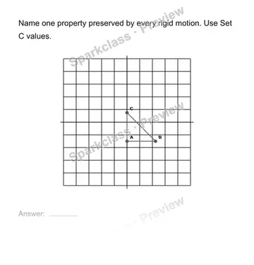 Identify invariant properties — Grade 8 problem preview