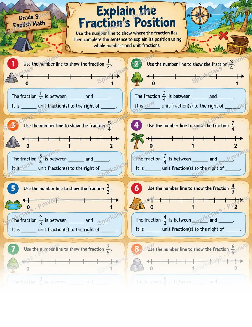 Explain Number Line Position — page 1