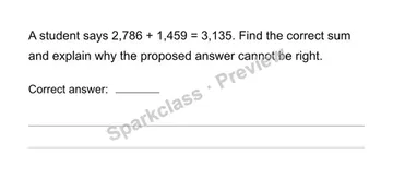 Analyze an error — Grade 4 problem preview