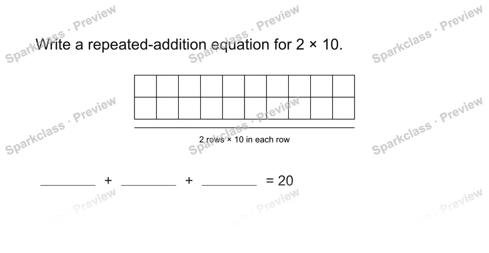 Use repeated addition — page 1