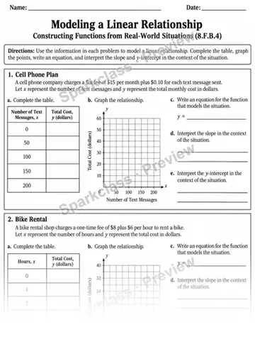 8.F.B.4 · Variant 2 — Grade 8 worksheet preview