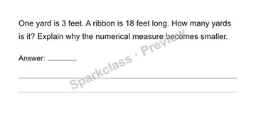 Convert using a ratio — Grade 6 problem preview