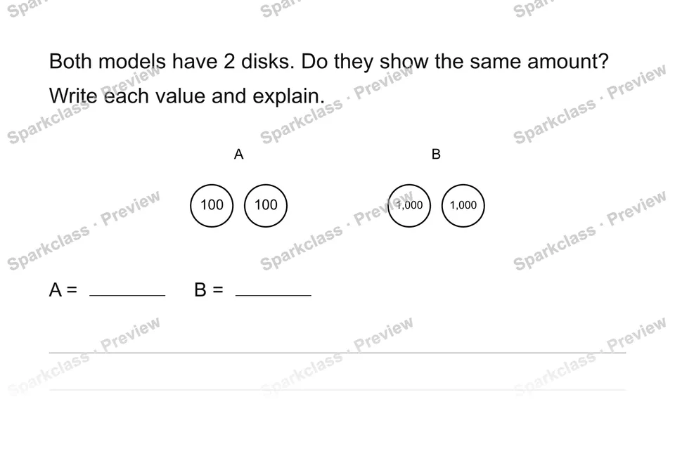 Same count, different units — page 1