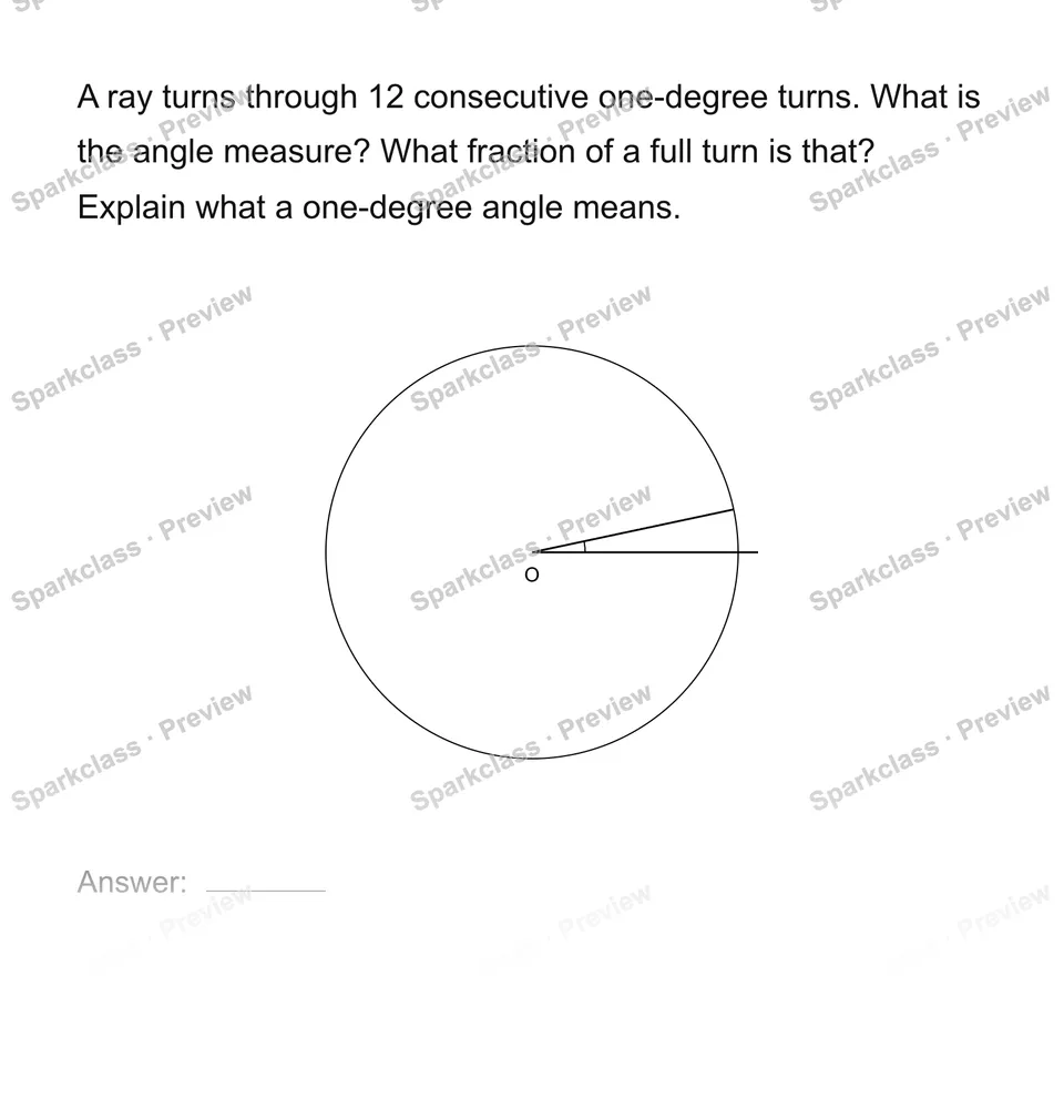 Count one-degree turns — page 1