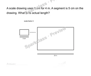 Use a scale factor — Grade 7 problem preview