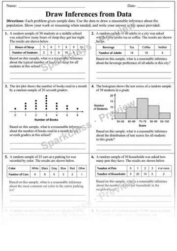 7.SP.A.2 · Use data to draw inferences — Grade 7 worksheet preview