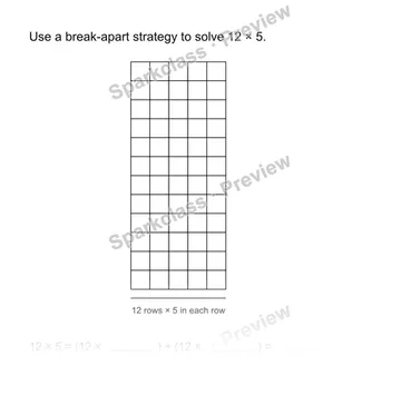 Distributive property — Grade 3 problem preview
