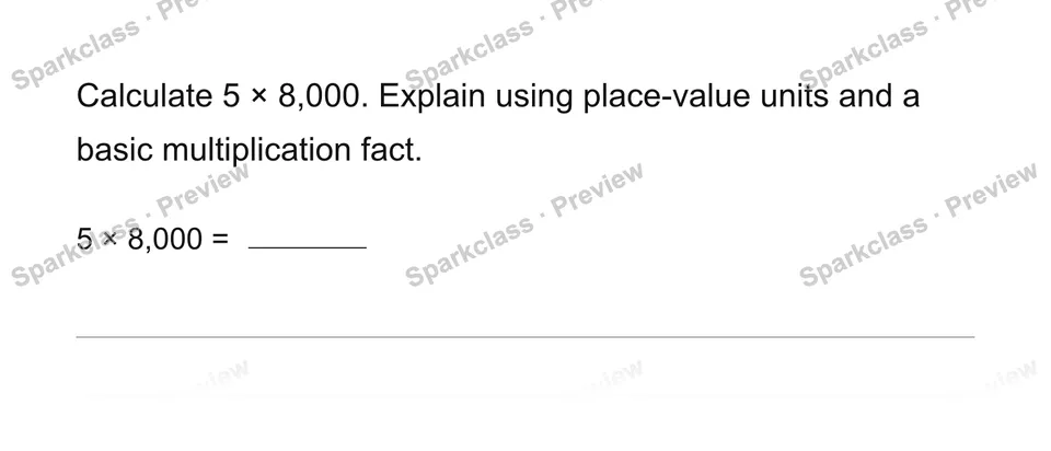 Multiply with place value — page 1
