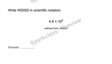 Read scientific notation — Grade 8 problem preview