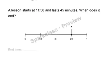 Find elapsed time — Grade 3 problem preview