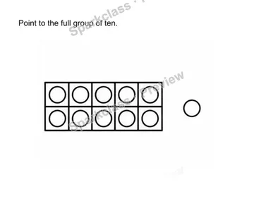 Make one group of ten — Kindergarten problem preview